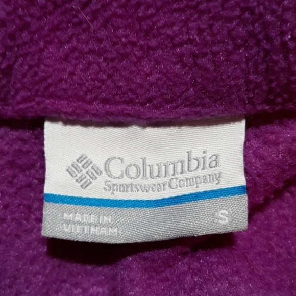 Columbia small fleece jacket purple - Picture 2 of 4